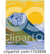 Poster, Art Print Of Watertonglacier International Peace Park The Union Of Waterton Lakes National Park In Canada And Glacier National Park In The United States Wpa Poster Art
