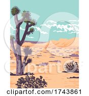 Joshua Tree In Tule Springs Fossil Beds National Monument Near Las Vegas Clark County Nevada WPA Poster Art
