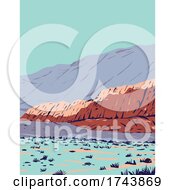 Poster, Art Print Of Red Rock Canyon In Red Rock Canyon National Conservation Area Located In Clark County Nevada Wpa Poster Art