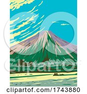 Poster, Art Print Of Mauna Loa In Hawaii Volcanoes National Park One Of Five Volcanoes That Form The Island Of Hawaii Wpa Poster Art