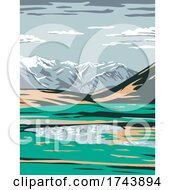 Poster, Art Print Of Brooks Range From Near Galbraith Lake Located In The North Slope Borough Of Alaska United States Wpa Poster Art