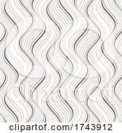Poster, Art Print Of Abstract Scandinavian Style Wave Pattern Background