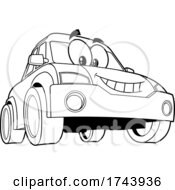 Poster, Art Print Of Black And White Car Character