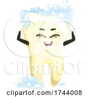 Poster, Art Print Of Bathing Tooth Character