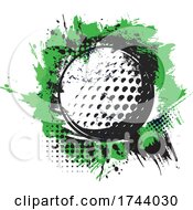 Golf Ball With Grunge