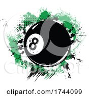 Poster, Art Print Of Eightball With Grunge