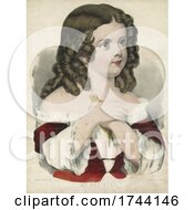 Poster, Art Print Of Girl Holding Her Pet Bird To Her Chest