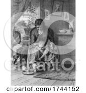 Poster, Art Print Of Mother And Child With Pets