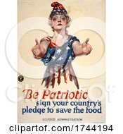 Poster, Art Print Of Be Patriot Woman Save The Food