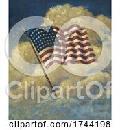 American Flag In The Clouds by JVPD