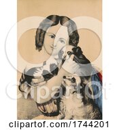 Poster, Art Print Of Girl Holding Puppies