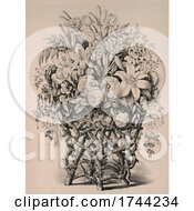 Poster, Art Print Of Rustic Branch Stand With Flowers
