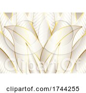 Poster, Art Print Of Golden Linear Background Design