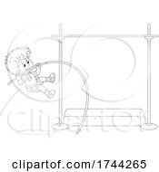 Boy Doing A Pole Vault