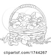 Poster, Art Print Of Basket Of Mushrooms