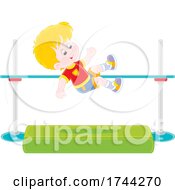 Poster, Art Print Of Boy Doing A High Jump