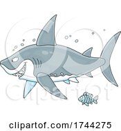 Poster, Art Print Of Fish And Shark