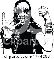 Poster, Art Print Of Heavy Metal Musician Or Fan