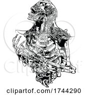 Poster, Art Print Of Scary Skeleton
