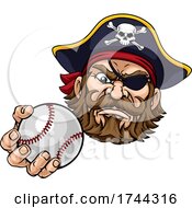 Pirate Baseball Ball Sports Mascot Cartoon