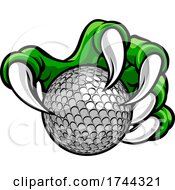Poster, Art Print Of Golf Ball Claw Monster Sports Hand