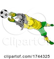 Rhino Soccer Football Player Animal Sports Mascot