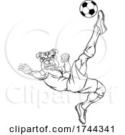 Bulldog Soccer Football Player Sports Mascot by AtStockIllustration