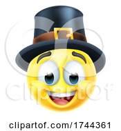 Thanksgiving Pilgrim Emoticon Emoji Cartoon Icon