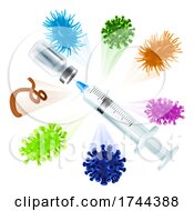 Vaccine Syringe Virus Vaccination Medical Concept by AtStockIllustration