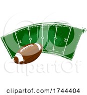 Poster, Art Print Of American Football And Field