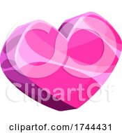 Poster, Art Print Of Pink Stone Heart