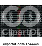 Poster, Art Print Of Stock Exchange Board With Market Index