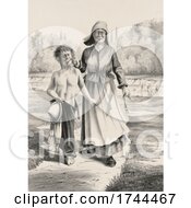 Poster, Art Print Of Troublesome Boy Being Walked Home By The Ear By Mom