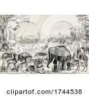 Poster, Art Print Of Landscape Of Animals
