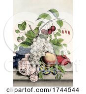Poster, Art Print Of Still Life Of Fruit And Flowers