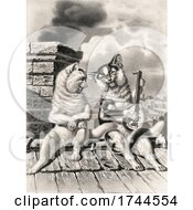 Poster, Art Print Of Cats Singing And Playing A Banjo