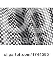 Poster, Art Print Of Realistic Abstract Checkered Background Design