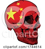 Poster, Art Print Of Chinese Flag Skull