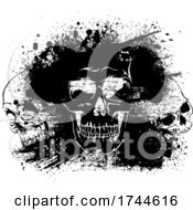 Poster, Art Print Of Skulls With Grunge