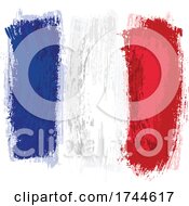 Poster, Art Print Of Painted French Flag