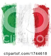 Poster, Art Print Of Painted Italian Flag