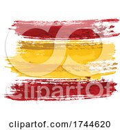 Poster, Art Print Of Painted Spanish Flag