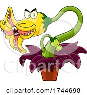Poster, Art Print Of Cartoon Carnivorous Plant Or Blossom