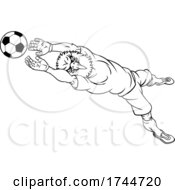 Poster, Art Print Of Eagle Soccer Football Player Animal Sports Mascot