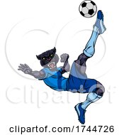 Panther Soccer Football Player Sports Mascot by AtStockIllustration