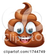 Happy Poop Poo Emoticon Poomoji Emoji Icon by AtStockIllustration