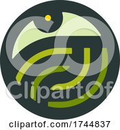 Poster, Art Print Of Round Rural Farming Agricultural Logo