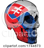 Poster, Art Print Of Slovakian Flag Skull
