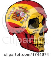 Poster, Art Print Of Spanish Flag Skull