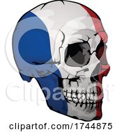 Poster, Art Print Of French Flag Skull